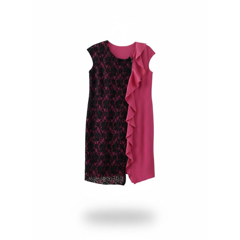 VDP Club Women's Pink Sleeveless Cocktail Shift Dress Size 42 NWT